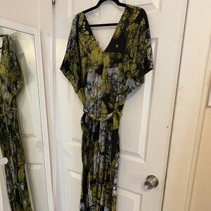 OSEI-DURO Jumpsuit Romper, size Large, Black, White, Green